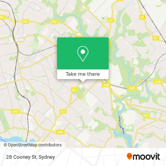 Mapa 28 Cooney St