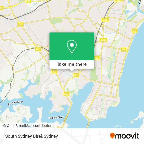 South Sydney Birel map