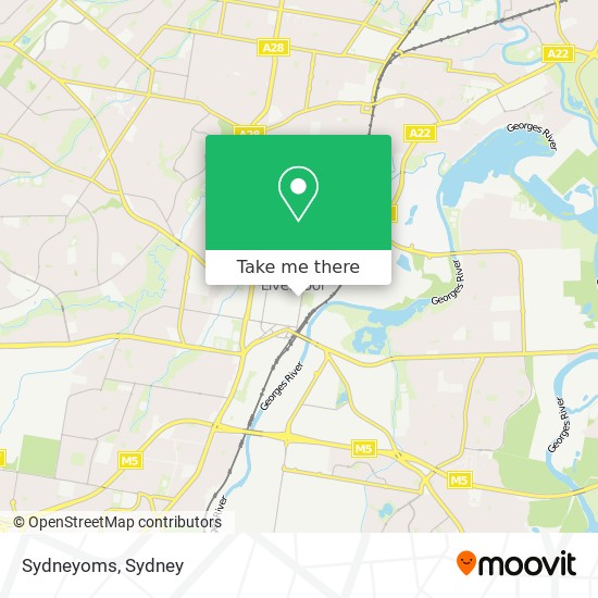 Mapa Sydneyoms