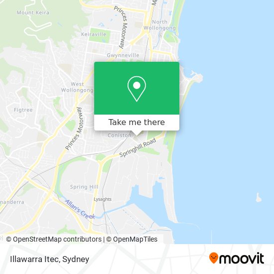 Illawarra Itec map