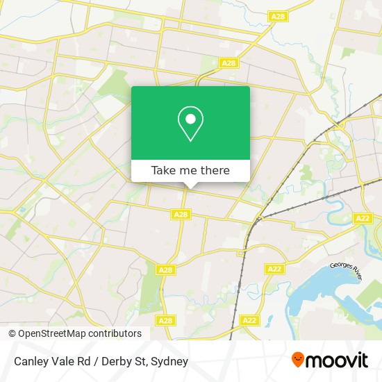 Mapa Canley Vale Rd / Derby St