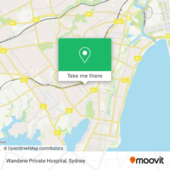 Wandene Private Hospital map