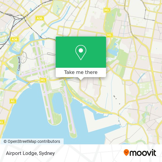 Airport Lodge map