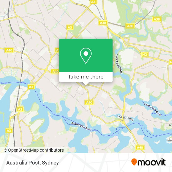 Australia Post map