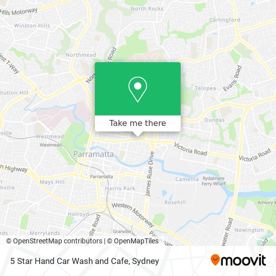 5 Star Hand Car Wash and Cafe map