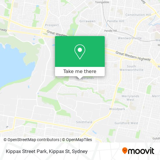 Mapa Kippax Street Park, Kippax St