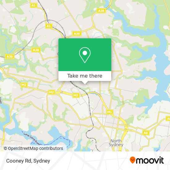 Cooney Rd map