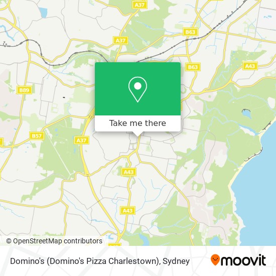 Mapa Domino's (Domino's Pizza Charlestown)