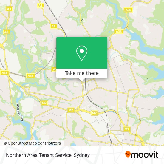 Mapa Northern Area Tenant Service