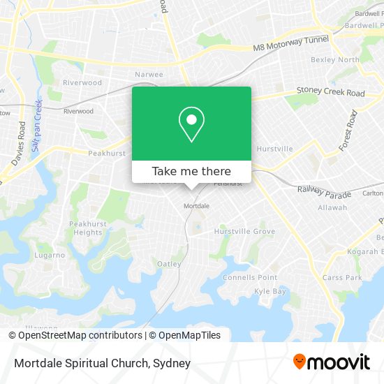 Mortdale Spiritual Church map