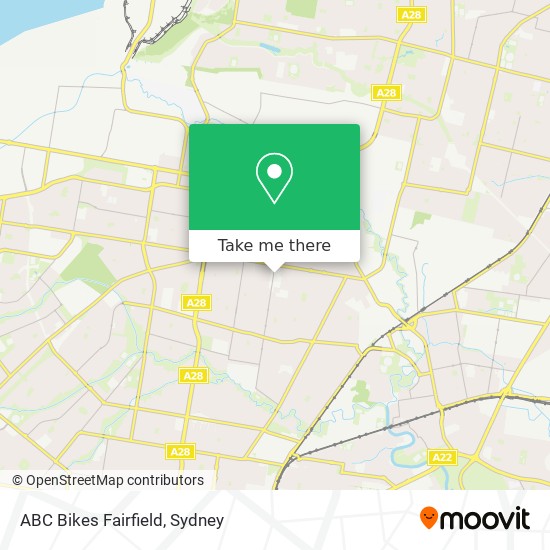 ABC Bikes Fairfield map