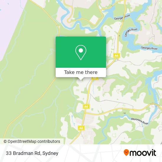 33 Bradman Rd map