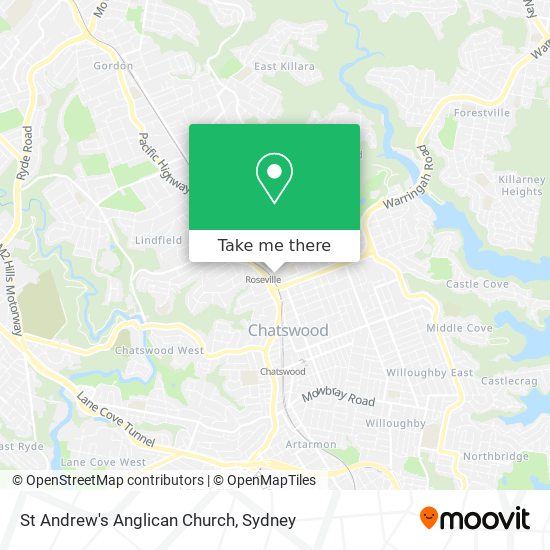 St Andrew's Anglican Church map