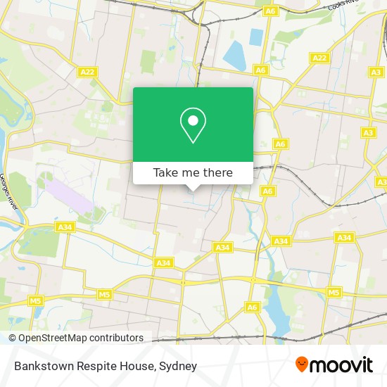 Bankstown Respite House map