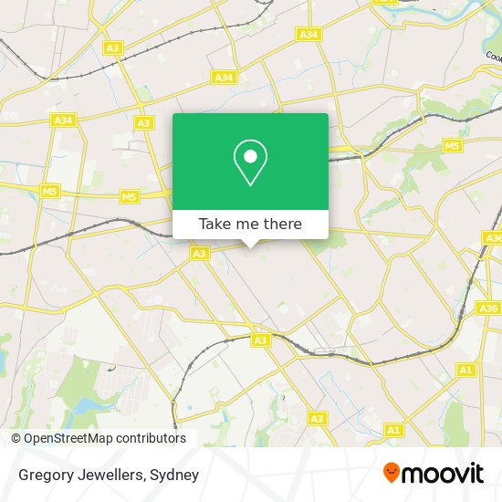 Gregory Jewellers map