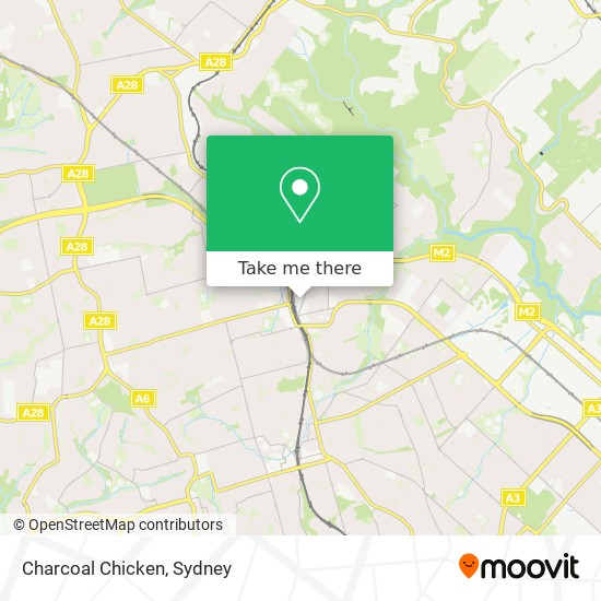 Charcoal Chicken map