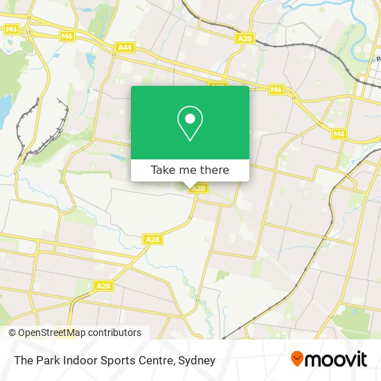 The Park Indoor Sports Centre map