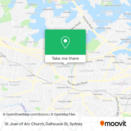 St Joan of Arc Church, Dalhousie St map