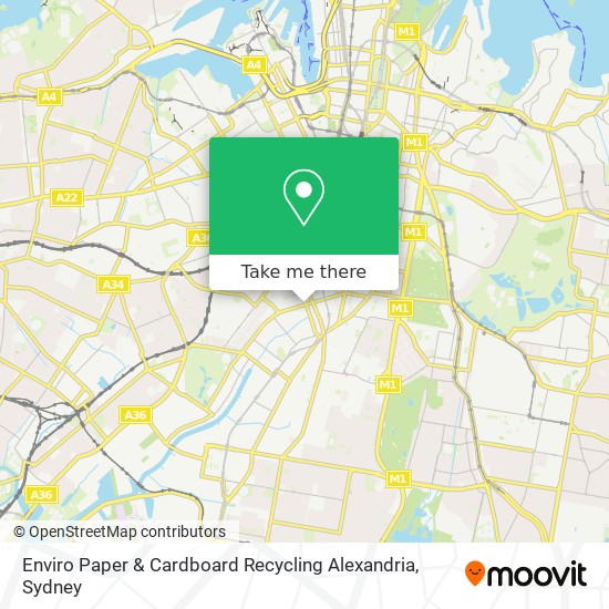 Mapa Enviro Paper & Cardboard Recycling Alexandria