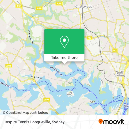 Inspire Tennis Longueville map