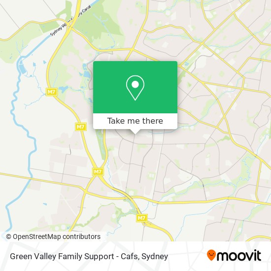 Green Valley Family Support - Cafs map