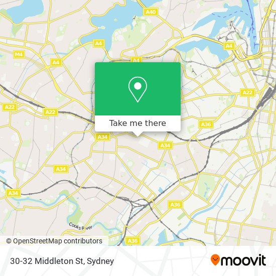 Mapa 30-32 Middleton St