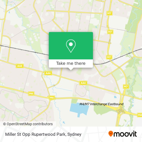 Miller St Opp Rupertwood Park map