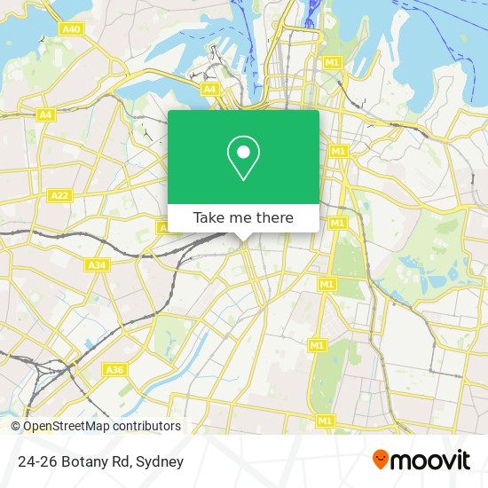 24-26 Botany Rd map