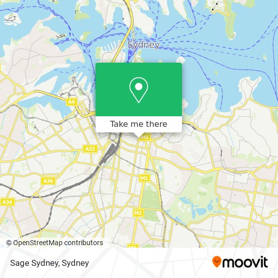 Sage Sydney map