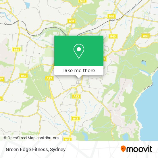 Mapa Green Edge Fitness