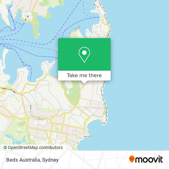 Beds Australia map