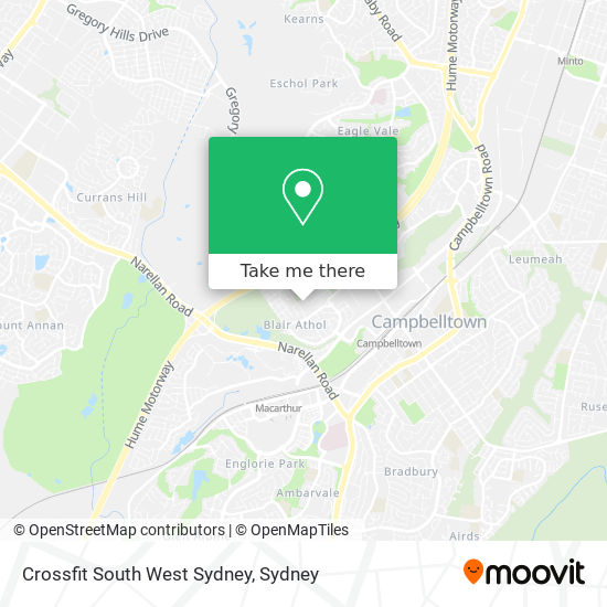 Crossfit South West Sydney map
