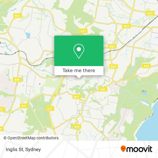 Inglis St map