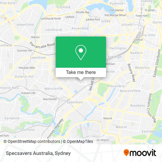 Mapa Specsavers Australia