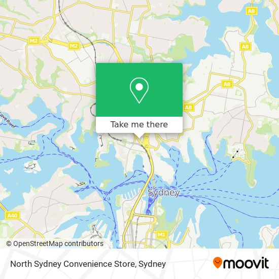North Sydney Convenience Store map