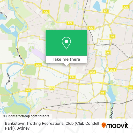 Bankstown Trotting Recreational Club (Club Condell Park) map