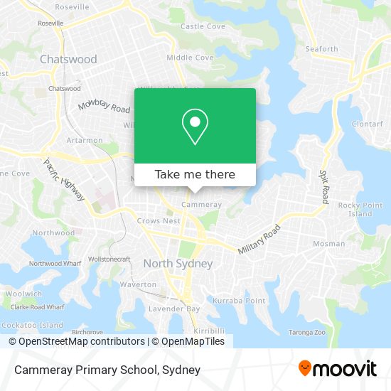 Mapa Cammeray Primary School