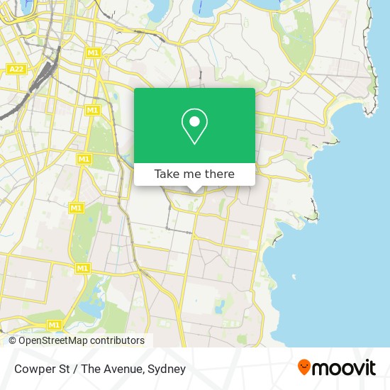 Cowper St / The Avenue map