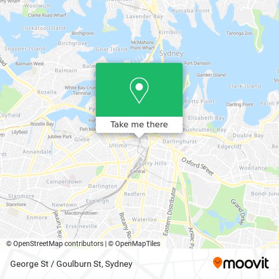 George St / Goulburn St map