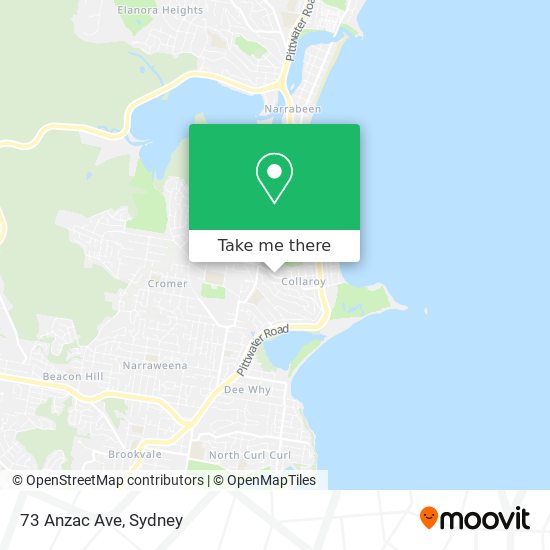 Mapa 73 Anzac Ave