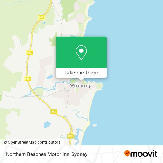 Mapa Northern Beaches Motor Inn