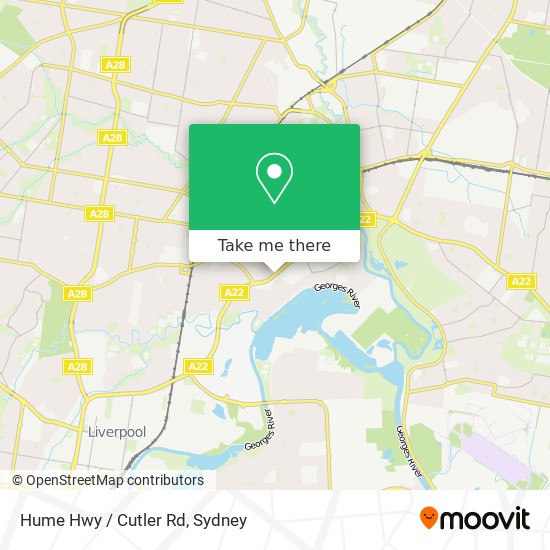 Hume Hwy / Cutler Rd map