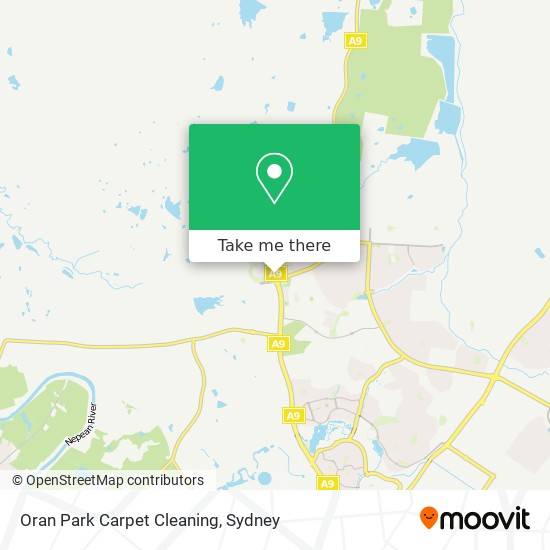 Oran Park Carpet Cleaning map