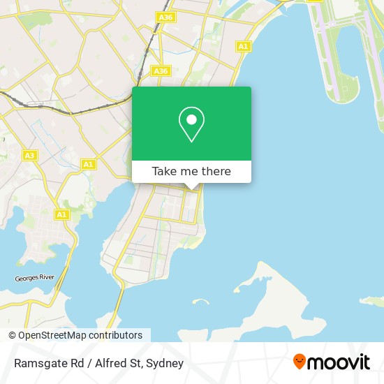 Mapa Ramsgate Rd / Alfred St