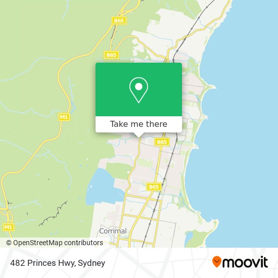 482 Princes Hwy map