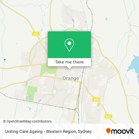 Uniting Care Ageing - Western Region map