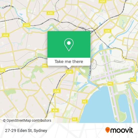 27-29 Eden St map