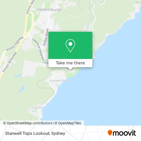 Stanwell Tops Lookout map