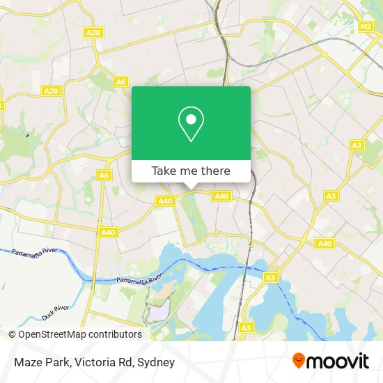 Maze Park, Victoria Rd map