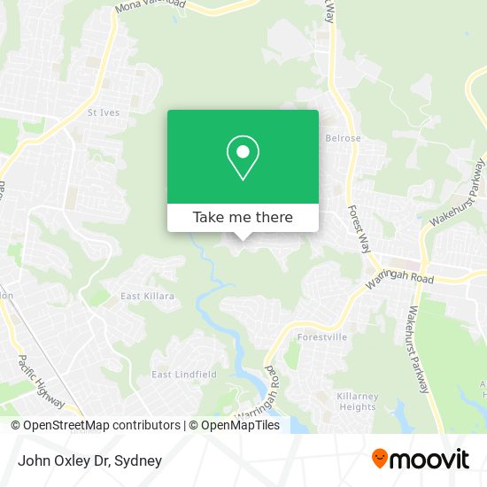 John Oxley Dr map